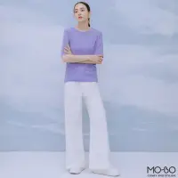 在飛比找momo購物網優惠-【MO-BO】慕尼黑微透膚簡約上衣(上衣)
