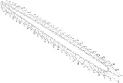 BEBEMOKO Cuttable Rhinestone Fringe Trim Decorative Rhinestone Chain for Curtain and Clothing Accessories Pendant Tassel Durable and Stylish Design for Weddings and Crafts