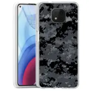 (Digi Black Camo)ShockProof TPU phone case cover(Clear)for Moto G Power(2021)