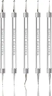 Beaute Galleria 5 Piece (10sizes) 2-Way Dotting Pens Nail Art Design Marbleizing Dotting Swirling Manicure Tools Mandala Art Painting Stylus