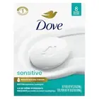 Fragrance-Free Hypoallergenic Beauty Bar Soap for Sensitive Skin, 8 Bars