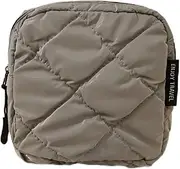 Makeup Bag Travel Cosmetic Bag, Toiletry Bag, Cute Makeup Organizer, Nylon Zipper Pouch Purse Storage Bag Cosmetics Organizer, Cute Womens Make Up Bag Tote,Small Makeup Bags Gray