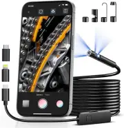 Dual Lens Borescope Endoscope Camera with Light 1920P Inspection Camera with