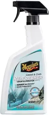 Meguiars G180724 Carpet & Cloth Re-Fresher Odor Eliminator Spray, 24 oz