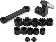 [Fuchooky] Professional Jewelry Ring Setting Tool Kit with Interchangeable Metal Clamps for Stone Engraving Ball Adjustment and Diamond Setting