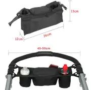 Baby Stroller Organizer Baby Prams Carriage Bottle Cup Holder And Bag 2in1