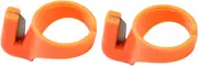 SHINEOFI DIY Handcraft Tool 2pcs Abs Finger Ring Thread Cutter Expandable Comfort Grip for Hand or Machine Sewing Projects Random