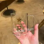 STARBUCKS RESERVE COFFEE 透明金色玻璃杯