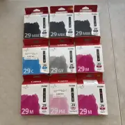 9x LOT Canon 29 PGI-29 Lucia Ink Tank Cartridge for PIXMA PRO-1 Printer Photo