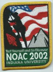 Boy Scout OA Order of the Arrow 2002 NOAC Pocket Patch