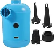 Electric Pump for Inflatables, Electric Air Compressor, Portable Electric Balloon Pump Airbrush, Handheld Car Rechargeable Air Pump, for Air Mattress Pool Tents Outdoor Use Blue