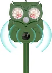 Ultrasonic Cat Deterrent, 1 Piece, 5 Displacement Modes, for Expulsion of Stray Cats, Pigeons and Other Animals