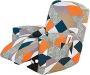 Recliner Couch Slipcovers 4-Pieces Stretch Recliner Chair Cover with Pockets 1Seat Sofa Cover Recliner Lazy Boy Furniture Protector for Living Room (Color : #41)