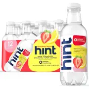 Hint Water Strawberry Lemon, Pure Water Infused with Strawberry and Lemon, Zero