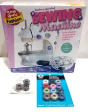 Small World Fashion Battery Operated Sewing Machine -New In Box Sealed W/Bobbins