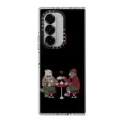 Galaxy Z Fold6 Clear Case Bear's Coffee Valentines