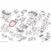 NEW OEM CAN-AM OUTLANDER 500 EFI FRONT HOOD FENDER ACCESS PANEL COVER YELLOW