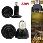 Pet Heating Lamp Black Infrared Ceramic Reptile Heat Emitter Turtle Warm Bulbs