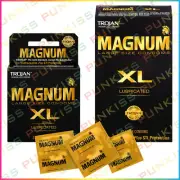 Trojan Magnum XL Large Size Lubricated CondomsPremium Latex Quality-Pick Count