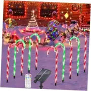 Solar Christmas Pathway Lights Outdoor Decorations Lights for Solar Candy Cane