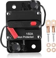 Mobestech Sturdy Auto Circuit Breaker 150a Car Circuit Breaker Marine Breaker Miniature Breaker for Safety