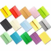 105 Assorted 15 Colors Invitation Envelope A7 Self Seal for 5x7 Card 5.25"x7.25"