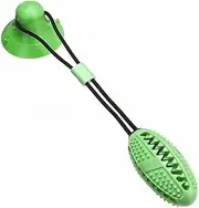 Interactive Rubber Pet Molar Bite Floor Suction Cup Dog Balls Puppy Chew Toy (Green)