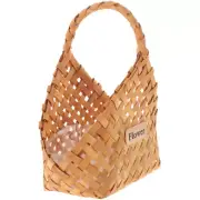 Storage Bins with Lid Portable Flower Basket Rectangular Woven Baskets Bride