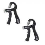 2Pcs R Shape Hand Grip Sports Strength Countable Exercise Strengthener Gripper Spring Finger Pinch Carpal Expander Hand Grippers