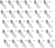 [PLGEBR] 30/20/10PCS Stainless Steel Angle Corner Brackets Fasteners Connector Protector Supporting Corner Right Angle Stand Table Multifunction Frame Brace Duty Universal Steel Frame Small Angle Frame