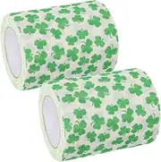 UTHCLO 2 Pack Printed Toilet Paper Rolls Soft Comfortable Bathroom Tissue for Use