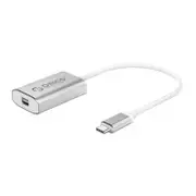 [XC-104-SV] 15cm USB Type-C USB-C to Mini DP Adapter Cable, Aluminum, 4K@60Hz, Silver