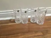Capri 24% Lead Crystal Set Of 4 Barware Glass Set 5 3/4" Tall Italy
