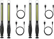 ZENWORYS 4PCS COB Portable LED Work Lights Cordless Magnetic LED Work Lamp Inspection Lights for Car Repair Home Garage Emergency