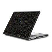 MacBook Pro 16-inch (M1 - M4) Impact Case Ab Linear Rainbow Black