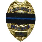 Police Law Enforcement Mourning Band for Badges Thin Blue Line