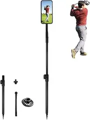 Golf Monopod Selfie Stick, Magnetic Golf Selfie Stick for Swing Training Aid, Magnetic Golf Phone Holder Stick, Golf Phone Stand for Recording Golf Swing