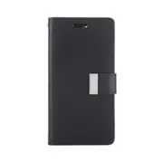 iPhone 13 Pro Max Compatible Case Cover With Rich Diary - Black