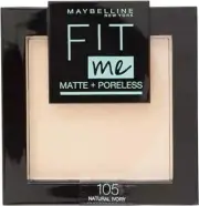 Maybelline Fit Me Matte and Poreless Powder Sealed 105 Natural Ivory
