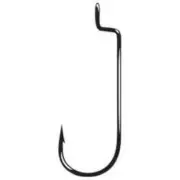 Gamakatsu Offset Shank Worm RB 2/0 Hook (black 25 pack)