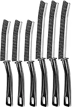 ALINK 6 PCS Gap Cleaning Brush,Crevice Cleaning Brush Tool Multifunctional Brushes, Household Cleaning Tool Small Cleaning Brush for Shutter Door Window Track Kitchen Bathroom,Long+Short