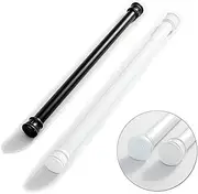 DEARART Shower Curtain Rod Stainless Steel Rod, Tension and Rust Prevention Non-Slip, Suitable for Bathroom Windows Curtain Doorway Closet Kitchen, White, 90~160cm