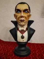 DRACULA VAMPIRE BELA LUGOSI SCULPTURE BUST STATUE FIGURE - HORROR HALLOWEEN