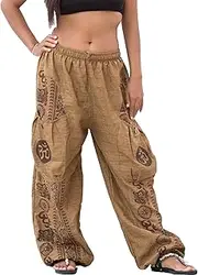[Thaluta] Yoga Harem Pants Women Men Casual Baggy Lounge Trousers with Big Pocket