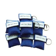 Lot 100 X Elysaid CPR Mask CPR Face Shield For FIrst Aid Training Blue&White