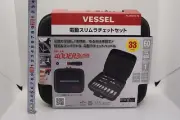 IN STOCK VESSEL 400ER3-1M Cordless Electric Slim Ratchet Set Socket Bits Japan