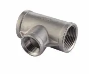 Tee 150# 316 Stainless Steel 2-1/2" Inch FNPT Threaded Fitting Heavy Duty