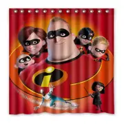 Waterproof Shower Curtain THE INCREDIBLES Polyester Decor Bathroom