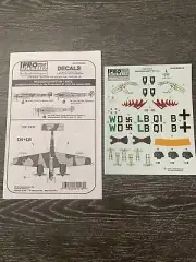 Model Aircraft Decal Pro-Modeler/ Messerschmitt Bf-110Gs