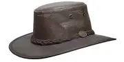 Barmah Foldaway Oiled Cooler Cowhide Leather Hat